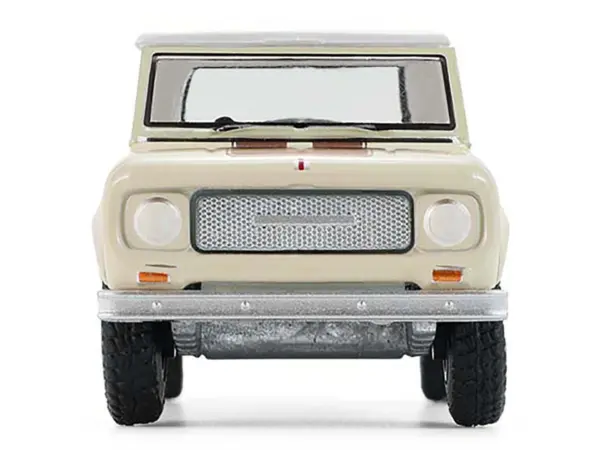 1967 International Scout 800 Sportop Cream with Brown Stripes and White Top "All Terrain" Series 17 1/64 Diecast Model Car by Greenlight #5