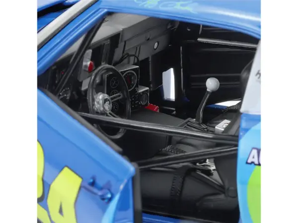 1969 Chevrolet Camaro #24 Jeff Gordon "Hendrick Motorsports First Win Tribute" Blue and Red with Rainbow Stripes 1/18 Diecast Model Car by Highway 61 #4