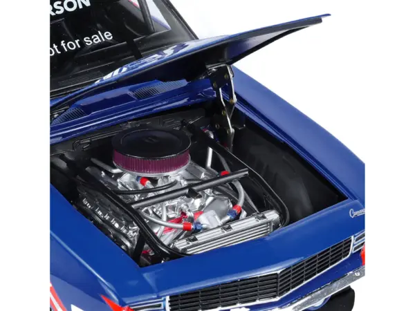 1969 Chevrolet Camaro #5 Kyle Larson "Hendrick Motorsports First Win Tribute" Blue and White with Graphics 1/18 Diecast Model Car by Highway 61 #3