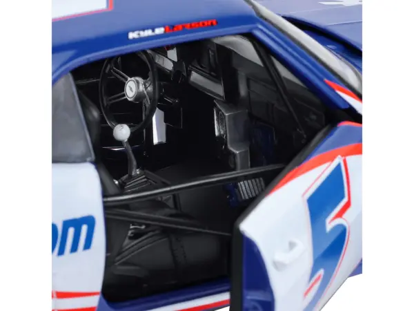 1969 Chevrolet Camaro #5 Kyle Larson "Hendrick Motorsports First Win Tribute" Blue and White with Graphics 1/18 Diecast Model Car by Highway 61 #4