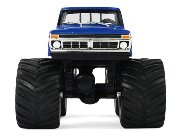 1976 Ford F-250 Monster Truck "Garbage Pail Kids 40th Anniversary - Buck Truck" Blue Metallic with Graphics "Kings of Crunch" Series 1/43 Diecast Model Car by Greenlight #5