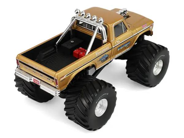 1979 Ford F-250 Monster Truck "Bigfoot #1 50th Anniversary" Gold Metallic "Kings of Crunch" Series 1/43 Diecast Model Car by Greenlight #3