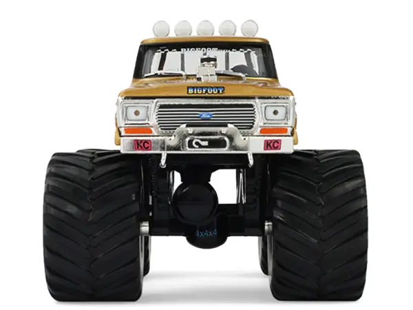 1979 Ford F-250 Monster Truck "Bigfoot #1 50th Anniversary" Gold Metallic "Kings of Crunch" Series 1/43 Diecast Model Car by Greenlight #4