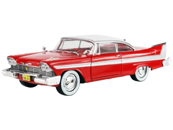 1958 Plymouth Fury Red with White Top and Red Interior "Hollywood Greatest Hits" Series 1/24 Diecast Model Car by Greenlight #2