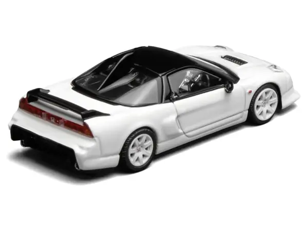 Honda NSX-R GT RHD (Right Hand Drive) Championship White with Black Top "Intern 64" Series 1/64 Diecast Model Car by MotorHelix #5