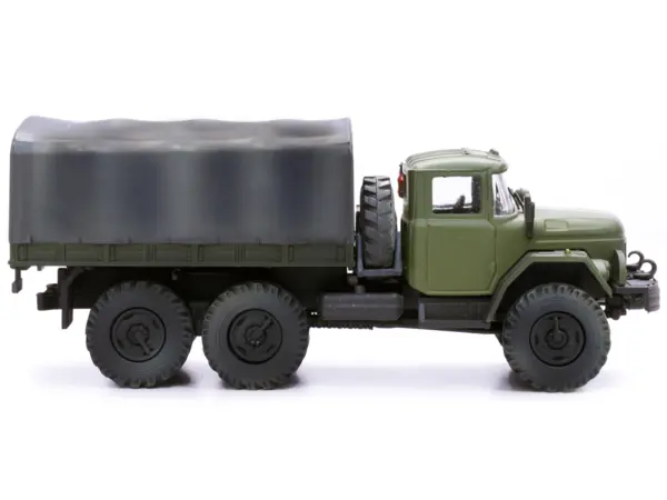 ZIL 131 Cargo Truck Green with White Stripes "Ukrainian Ground Forces" 1/72 Diecast Model by Legion #2