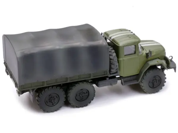 ZIL 131 Cargo Truck Green with White Stripes "Ukrainian Ground Forces" 1/72 Diecast Model by Legion #4