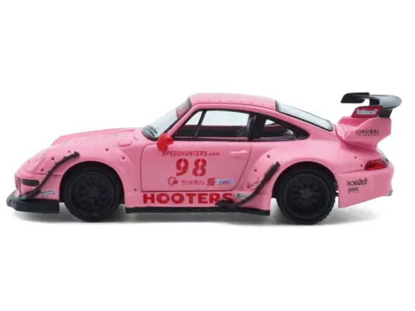 RWB 993 #98 "Hooters" Matt Pink 1/64 Diecast Model Car by Model Model #2