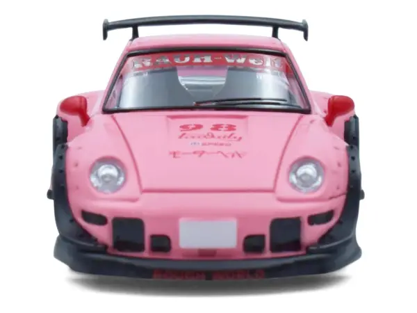 RWB 993 #98 "Hooters" Matt Pink 1/64 Diecast Model Car by Model Model #4