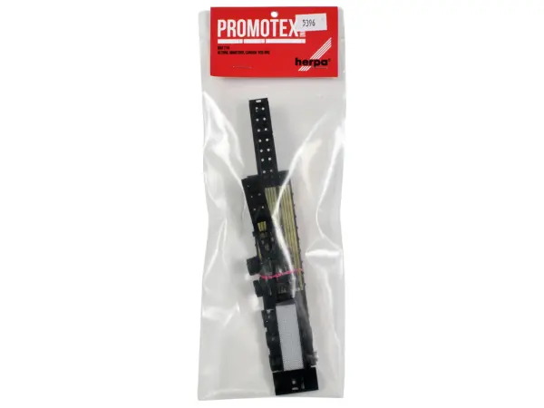 Heavy Equipment Lowboy Trailer with Jeep Black 1/87 (HO) Plastic Model by Promotex #3