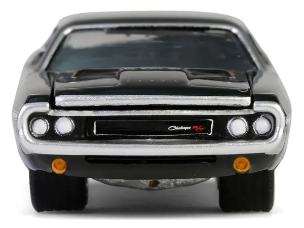 1970 Dodge Challenger R/T 440 Black with White Stripes "Barrett-Jackson" Series 15 1/64 Diecast Model Car by Greenlight #5
