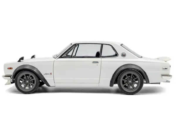 1970 Nissan Skyline (C10) Hakosuka RHD (Right Hand Drive) White 1/18 Diecast Model Car by Solido #3