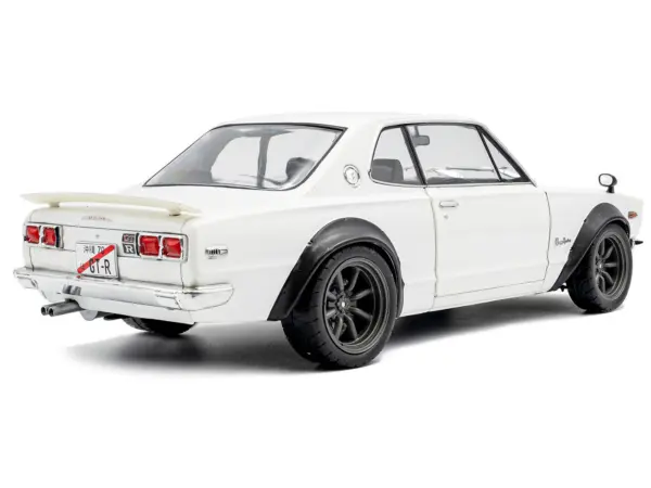 1970 Nissan Skyline (C10) Hakosuka RHD (Right Hand Drive) White 1/18 Diecast Model Car by Solido #4