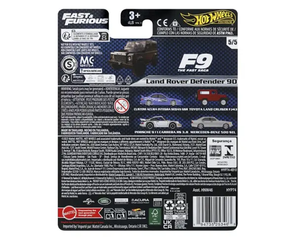 Toyota Land Cruiser FJ43 Red with White Top "The Fate of the Furious" (2017) Movie "Fast & Furious" Series Diecast Model Car by Hot Wheels #2