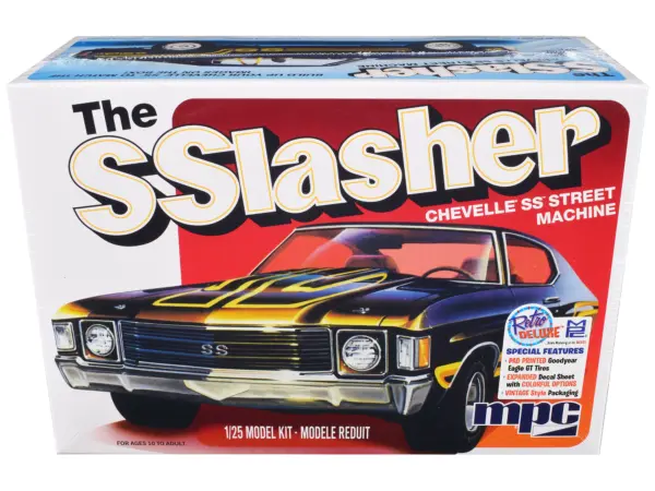 Skill 2 Model Kit Chevrolet Chevelle SS Street Machine "The SSlasher" 1/25 Scale Model by MPC #1