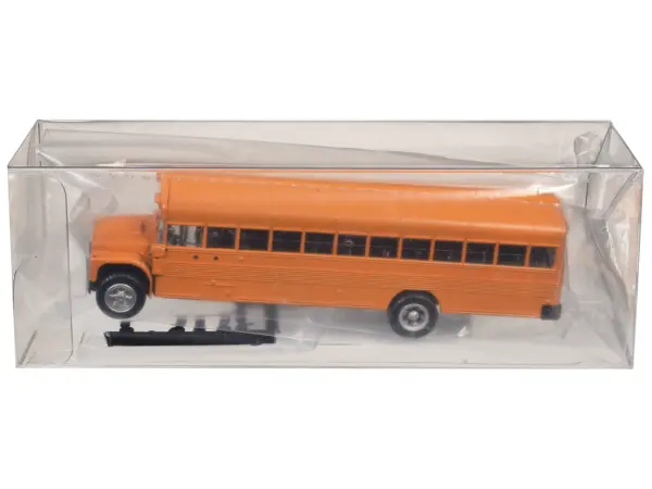 School Bus Yellow with Stop Sign 1/87 (HO) Plastic Model by Promotex #1