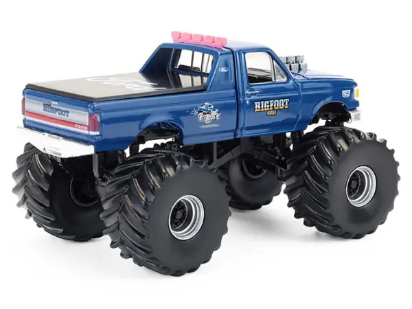 1990 Ford F-350 Monster Truck "Bigfoot #4" Blue "Kings of Crunch" Series 16 1/64 Diecast Model Car by Greenlight #3