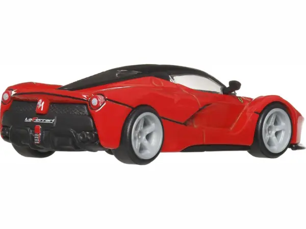 Ferrari LaFerrari Red with Black Top "Euro Speed" Series Diecast Model Car by Hot Wheels #3