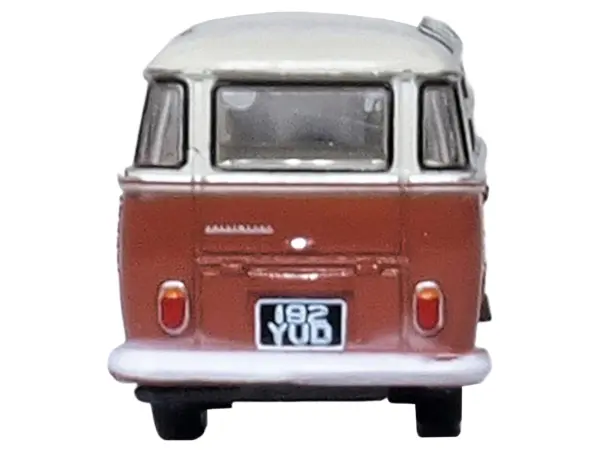 Volkswagen T1 Samba Bus Sealing Wax Red and Gray 1/148 (N) Scale Diecast Model Car by Oxford Diecast #5