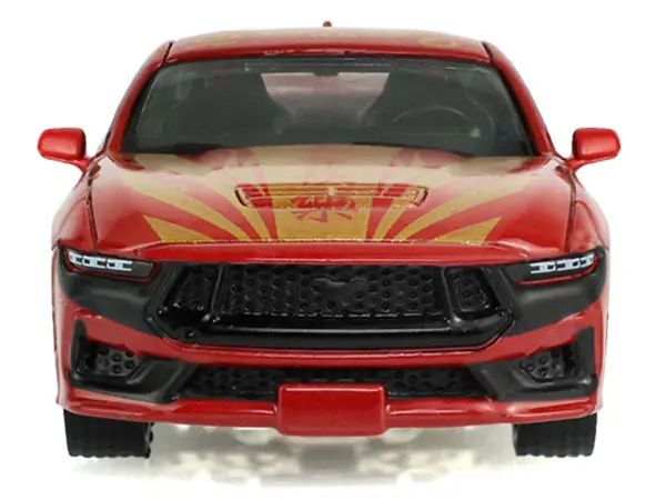 2024 Ford Mustang Dark Horse "Chinese Zodiac 2026 Year of the Horse" Red with Gold Graphics "Hobby Exclusive" Series 1/64 Diecast Model Car by Greenlight #4