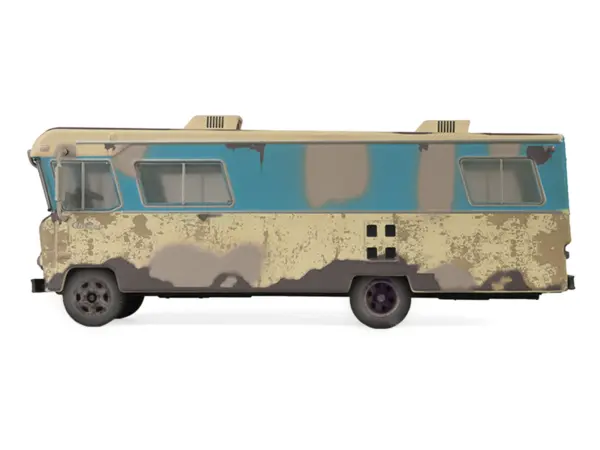 1972 Condor II RV (Recreational Vehicle) "Going on Vacation" Evergreen (Weathered) "Hobby Exclusive" Series 1/64 Diecast Model Car by Greenlight #2