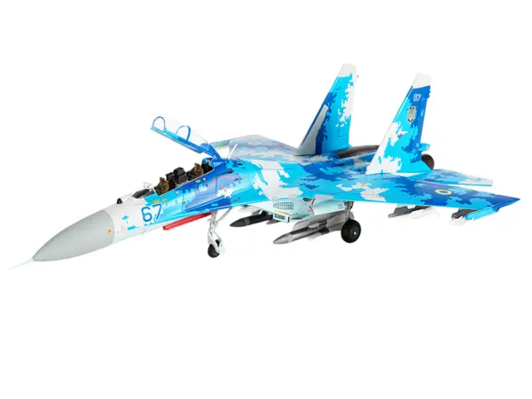 Sukhoi Su-27UB Flanker Aircraft "831st Tactical Aviation Brigade" (2017) Ukrainian Air Forces 1/72 Diecast Model by JC Wings #2