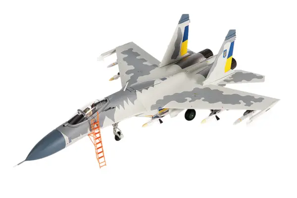 Sukhoi Su-27 Flanker Aircraft "Ukraine War" (2023) Ukrainian Air Forces 1/72 Diecast Model by JC Wings #2