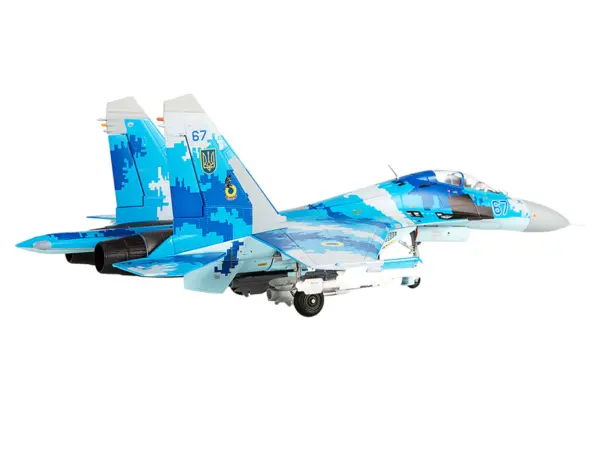 Sukhoi Su-27UB Flanker Aircraft "831st Tactical Aviation Brigade" (2017) Ukrainian Air Forces 1/72 Diecast Model by JC Wings #3
