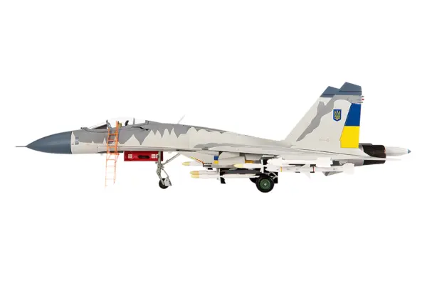 Sukhoi Su-27 Flanker Aircraft "Ukraine War" (2023) Ukrainian Air Forces 1/72 Diecast Model by JC Wings #3