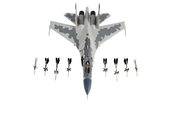 Sukhoi Su-27 Flanker Aircraft "Ukraine War" (2023) Ukrainian Air Forces 1/72 Diecast Model by JC Wings #5