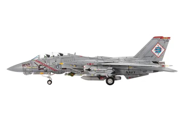 Grumman F-14B Tomcat Fighter Aircraft "VF-102 Diamondbacks Operation Enduring Freedom" (2001) United States Navy 1/72 Diecast Model by JC Wings #2