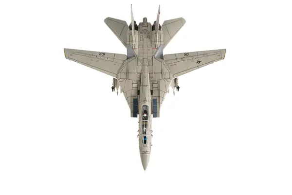 Grumman F-14A Tomcat Fighter Aircraft "VF-41 Black Aces USS Nimitz Gulf of Sidra" (1981) United States Navy 1/72 Diecast Model by JC Wings #4