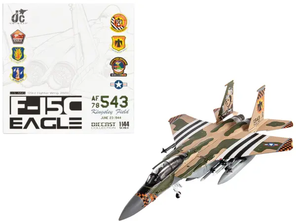 McDonnell Douglas F-15C Eagle Fighter Aircraft "173rd Fighter Wing" (2020) United States Air National Guard 1/144 Diecast Model by JC Wings #1
