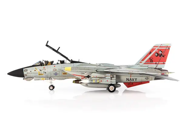 Grumman F-14D Tomcat Fighter Aircraft "VF-31 Tomcatters USS Theodore Roosevelt The Last Flight" (2006) United States Navy 1/72 Diecast Model by JC Wings #2