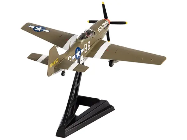 North American P-51D Mustang Fighter Aircraft "Captain Clarence E. Anderson 363rd FS 357th FG Old Crow" (1944) United States Air Force 1/72 Diecast Model by JC Wings #3
