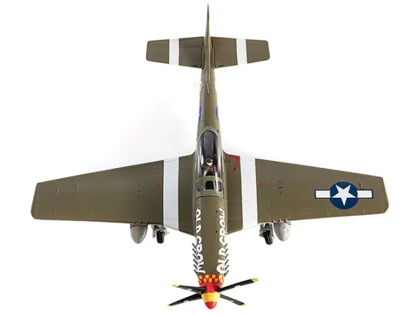 North American P-51D Mustang Fighter Aircraft "Captain Clarence E. Anderson 363rd FS 357th FG Old Crow" (1944) United States Air Force 1/72 Diecast Model by JC Wings #4