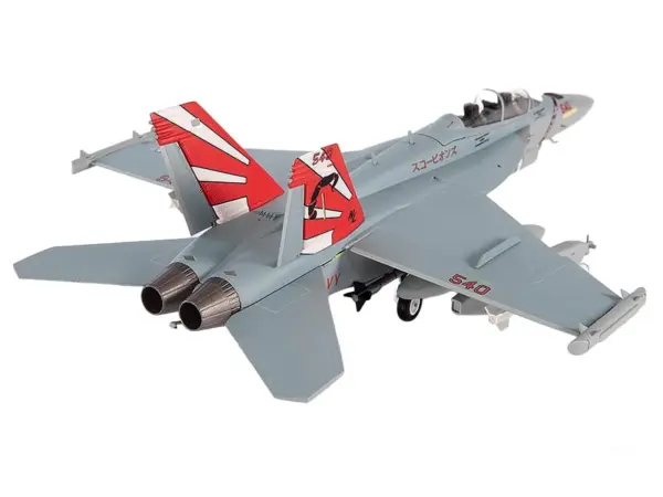 Boeing EA-18G Growler Aircraft "VAQ-132 Scorpions" United States Navy 1/72 Diecast Model by JC Wings #3