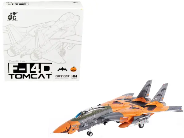 Grumman F-14D Tomcat Fighter Plane Ace Combat "Pumpkin Face" 1/144 Diecast Model by JC Wings #1