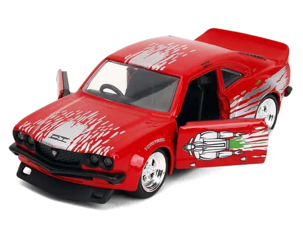 1974 Mazda RX-3 Red with Graphics "Fast & Furious" Series 1/32 Diecast Model Car by Jada #2