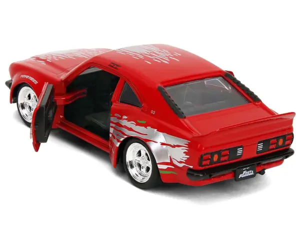 1974 Mazda RX-3 Red with Graphics "Fast & Furious" Series 1/32 Diecast Model Car by Jada #4