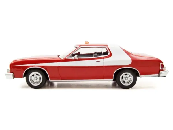 1975 Ford Gran Torino Red with White Graphics 1/43 Diecast Model Car by Norev #2