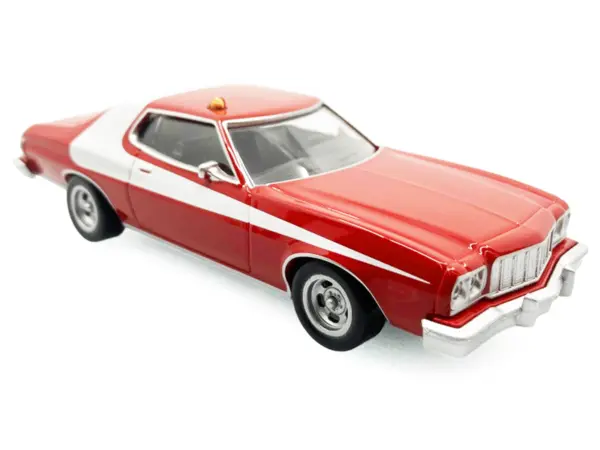 1975 Ford Gran Torino Red with White Graphics 1/43 Diecast Model Car by Norev #5