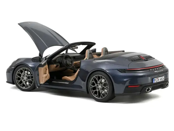 2024 Porsche 911 Carrera S Cabriolet Yachting Blue Metallic 1/18 Diecast Model Car by Norev #2
