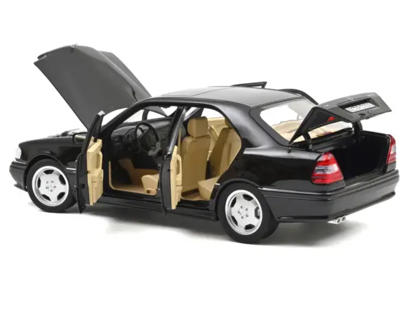 1993 Mercedes-Benz C36 AMG Black Metallic 1/18 Diecast Model Car by Norev #2