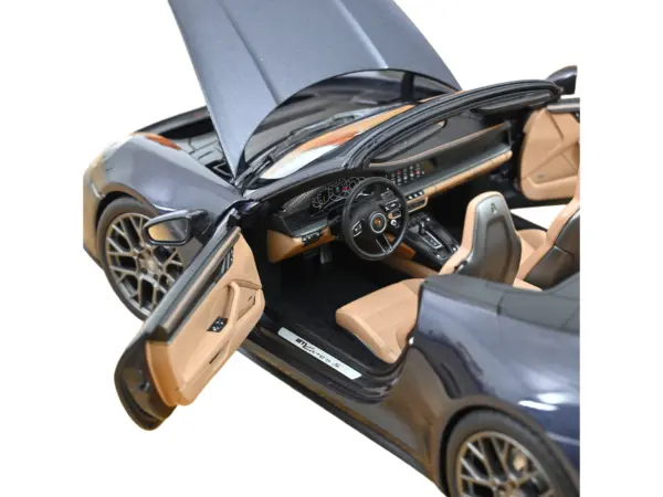 2024 Porsche 911 Carrera S Cabriolet Yachting Blue Metallic 1/18 Diecast Model Car by Norev #4