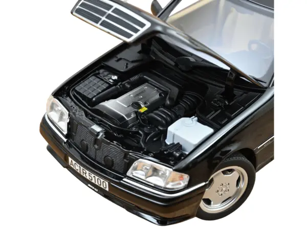 1993 Mercedes-Benz C36 AMG Black Metallic 1/18 Diecast Model Car by Norev #3