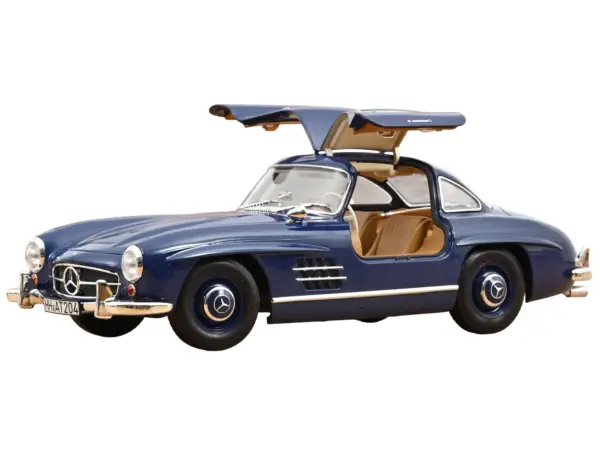1954 Mercedes-Benz 300 SL Blue 1/18 Diecast Model Car by Norev #2