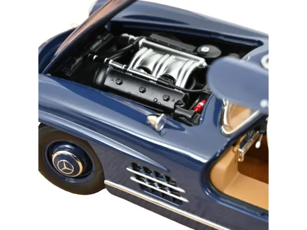 1954 Mercedes-Benz 300 SL Blue 1/18 Diecast Model Car by Norev #3