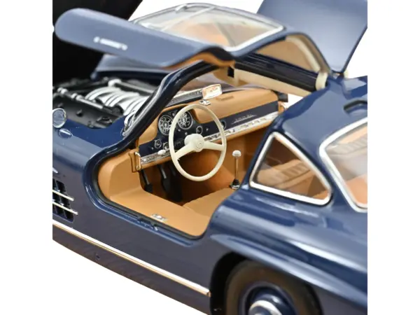 1954 Mercedes-Benz 300 SL Blue 1/18 Diecast Model Car by Norev #4