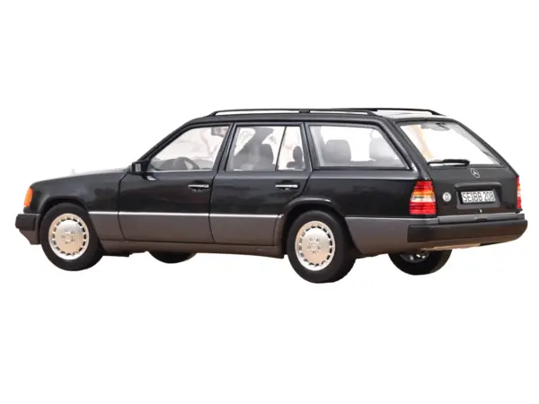 1990 Mercedes-Benz 300 DT-Model S124 Blue Black Metallic 1/18 Diecast Model Car by Norev #5